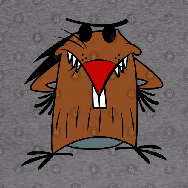 Angry Beaver Daggett by bonekaduduk